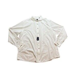 johnnie-O Top Shelf Button Up Shirt Mens Size XXL - Albin White - MSRP $168